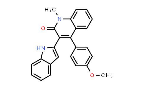 3-(1H-吲哚-2-基)-4-(4-甲氧基苯基)-1-甲基喹啉-2(1H)-酮