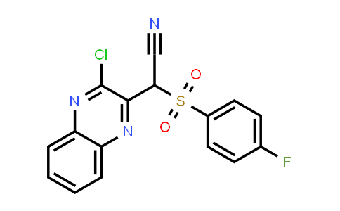 2-(3-Chloroquinoxalin-2-yl)-2-((4-fluorophenyl)sulfonyl)acetonitrile
