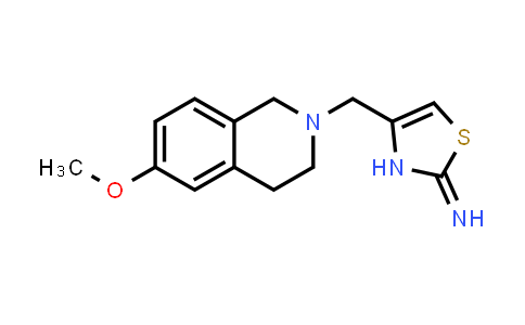 4-((6-甲氧基-3,4-二氫異喹啉-2(1H)-基)甲基)噻唑-2(3H)-亞胺