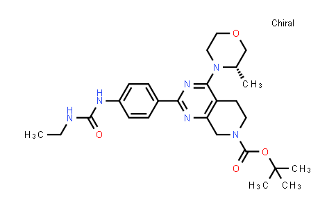 (S)-2-(4-(3-乙基脲基)苯基)-4-(3-甲基嗎啉代)-5,6-二氫吡啶并[3,4-d]嘧啶-7(8H)-羧酸叔丁酯