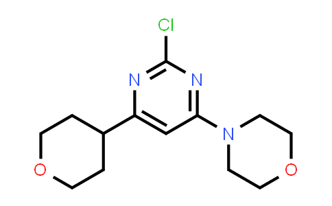4-(2-Chloro-6-(tetrahydro-2H-pyran-4-yl)pyrimidin-4-yl)morpholine