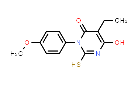 5-乙基-6-羥基-3-(4-甲氧基苯基)-2-硫烷基-3,4-二氫嘧啶-4-酮