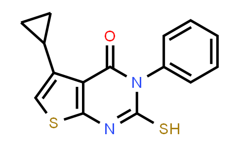 5-环丙基-3-苯基-2-硫烷基-3h,4h-噻吩并[2,3-d]嘧啶-4-酮