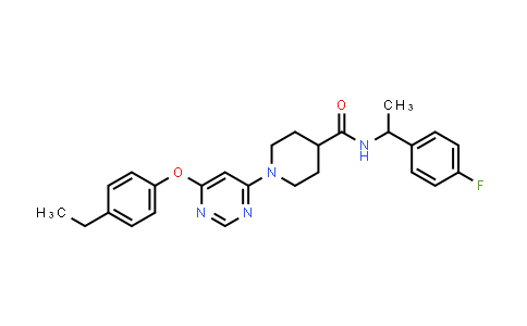 1-(6-(4-乙基苯氧基)嘧啶-4-基)-N-(1-(4-氟苯基)乙基)哌啶-4-甲酰胺