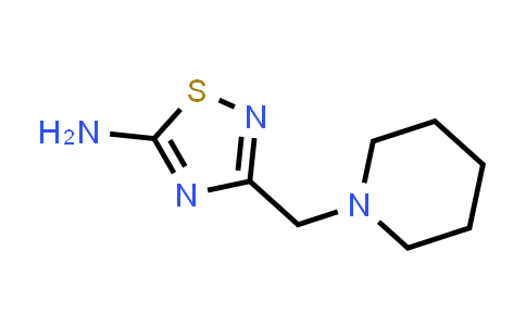 3-(Piperidin-1-ylmethyl)-1,2,4-thiadiazol-5-amine