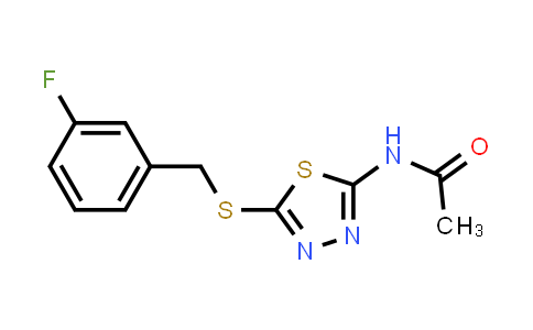 N-(5-((3-氟苄基)硫代)-1,3,4-噻二唑-2-基)乙酰胺