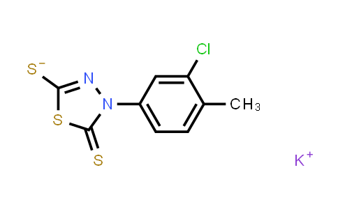 4-(3-氯-4-甲基苯基)-5-硫代-4,5-二氢-1,3,4-噻二唑-2-硫醇钾