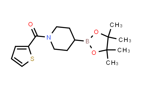 4-(四甲基-1,3,2-二氧杂硼环戊烷-2-基)-1-[(噻吩-2-基)羰基]哌啶