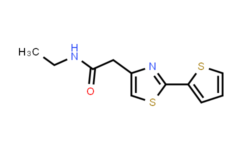 N-乙基-2-(2-(噻吩-2-基)噻唑-4-基)乙酰胺