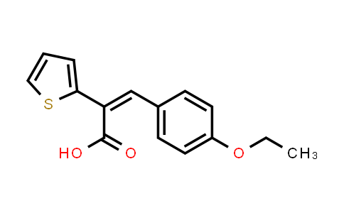 3-(4-Ethoxyphenyl)-2-(thiophen-2-yl)prop-2-enoic acid