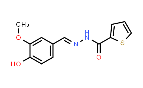 (E)-N'-(4-hydroxy-3-methoxybenzylidene)thiophene-2-carbohydrazide