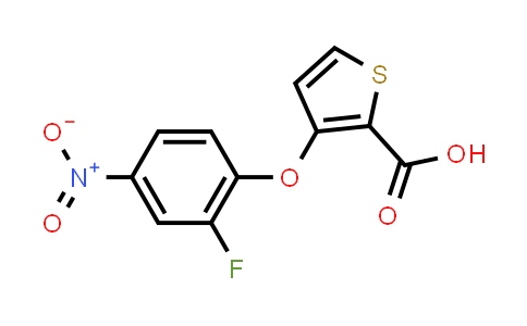 3-(2-Fluoro-4-nitrophenoxy)thiophene-2-carboxylic acid