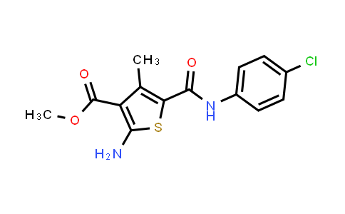 2-氨基-5-((4-氯苯基)氨基甲酰基)-4-甲基噻吩-3-羧酸甲酯