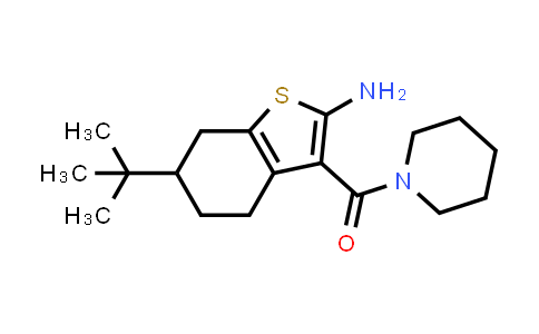 (2-Amino-6-(tert-butyl)-4,5,6,7-tetrahydrobenzo[b]thiophen-3-yl)(piperidin-1-yl)methanone