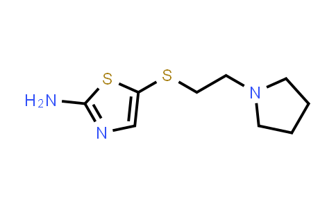 5-((2-(吡咯烷-1-基)乙基)硫代)噻唑-2-胺