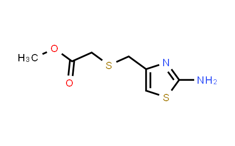 Methyl 2-(((2-aminothiazol-4-yl)methyl)thio)acetate