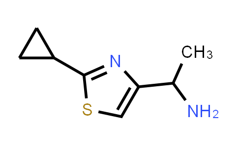 1-(2-Cyclopropyl-1,3-thiazol-4-yl)ethan-1-amine