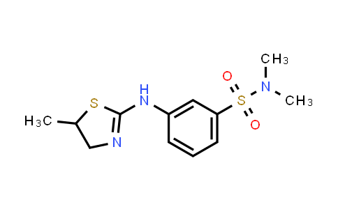 3-[(4,5-Dihydro-5-methyl-2-thiazolyl)amino]-N,N-dimethylbenzenesulfonamide