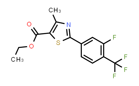 Ethyl 2-(3-fluoro-4-(trifluoromethyl)phenyl)-4-methylthiazole-5-carboxylate