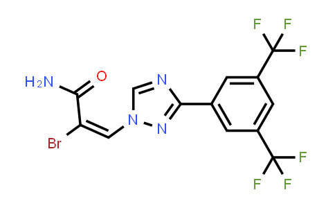 (E)-3-(3-(3,5-雙(三氟甲基)苯基)-1H-1,2,4-三唑-1-基)-2-溴代丙烯