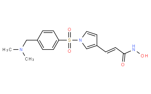 (E)-3-(1-((4-((dimethylamino)methyl)phenyl)sulfonyl)-1H-pyrrol-3-yl)-N-hydroxyacrylamide