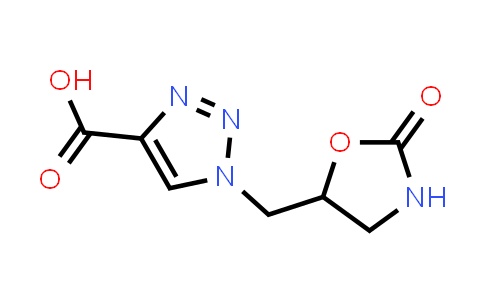 1-[(2-氧代-1,3-噁唑烷-5-基)甲基]-1h-1,2,3-三唑-4-羧酸