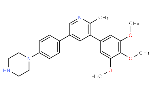 1-(4-(6-methyl-5-(3,4,5-trimethoxyphenyl)pyridin-3-yl)phenyl)piperazine