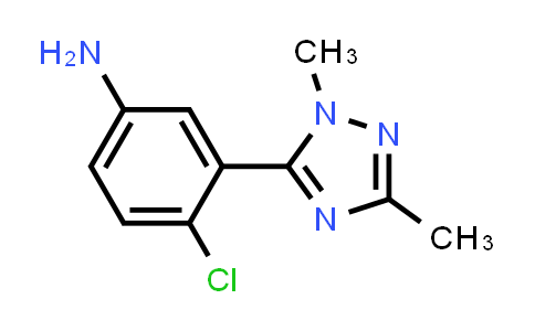 4-Chloro-3-(1,3-dimethyl-1h-1,2,4-triazol-5-yl)aniline