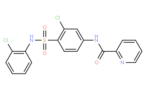 N-(3-chloro-4-(N-(2-chlorophenyl)sulfamoyl)phenyl)picolinamide