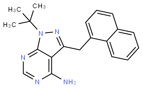 4-氨基1-叔丁基-3-(1'-萘甲基)吡唑并[3,4-D]嘧啶