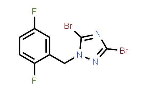3,5-Dibromo-1-[(2,5-difluorophenyl)methyl]-1h-1,2,4-triazole