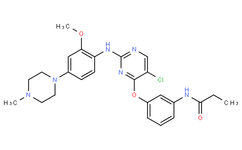 N-(3-((5-chloro-2-((2-methoxy-4-(4-methylpiperazin-1-yl)phenyl)amino)pyrimidin-4-yl)oxy)phenyl)propionamide