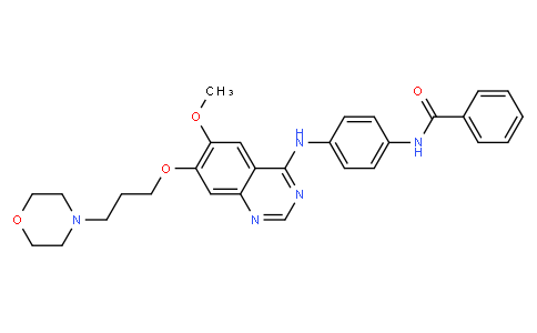 N-(4-((6-methoxy-7-(3-morpholinopropoxy)quinazolin-4-yl)amino)phenyl)benzamide