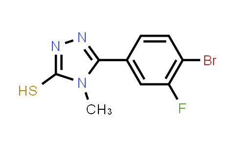5-(4-Bromo-3-fluorophenyl)-4-methyl-4H-1,2,4-triazole-3-thiol