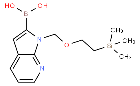 1-((2-(trimethylsilyl)ethoxy)methyl)-1H-pyrrolo[2,3-b]pyridin-2-ylboronic acid