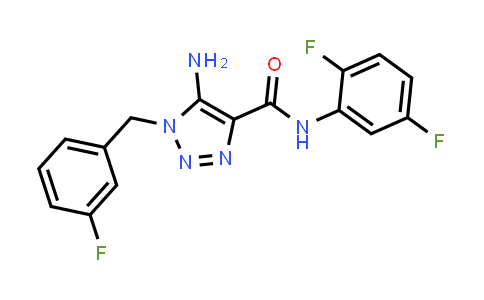 5-氨基-N-(2,5-二氟苯基)-1-(3-氟苄基)-1H-1,2,3-三唑-4-甲酰胺