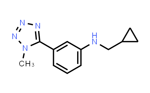 n-(Cyclopropylmethyl)-3-(1-methyl-1h-tetrazol-5-yl)aniline