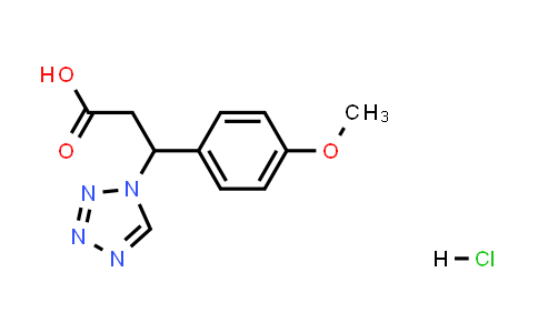 3-(4-甲氧基苯基)-3-(1H-四唑-1-基)丙酸鹽酸鹽