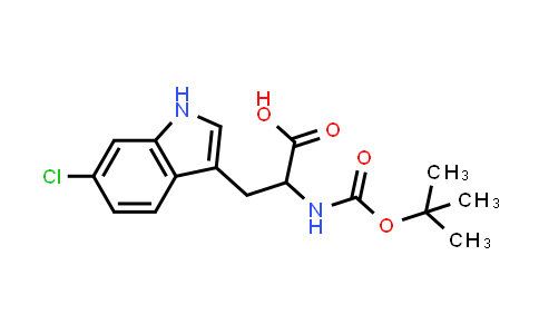 2-((Tert-butoxycarbonyl)amino)-3-(6-chloro-1H-indol-3-yl)propanoic acid