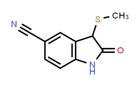 3-(Methylsulfanyl)-2-oxo-2,3-dihydro-1h-indole-5-carbonitrile
