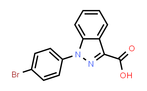 1-(4-溴-苯基)-1H-吲唑-3-羧酸