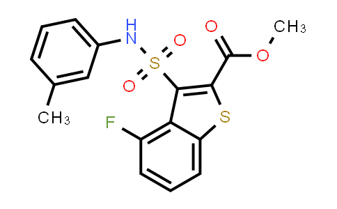 Methyl 4-fluoro-3-(N-(m-tolyl)sulfamoyl)benzo[b]thiophene-2-carboxylate