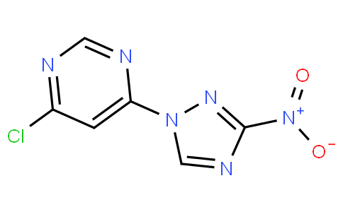 4-chloro-6-(3-nitro-1H-1,2,4-triazol-1-yl)pyrimidine