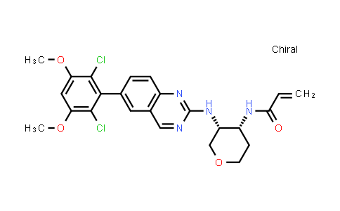 N-((3R,4R)-3-((6-(2,6-二氯-3,5-二甲氧基苯基)喹唑啉-2-基)氨基)四氢-2H-吡喃-4-基)丙烯酰胺