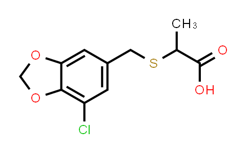 2-(((7-Chlorobenzo[d][1,3]dioxol-5-yl)methyl)thio)propanoic acid