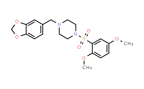 1-(苯并[d][1,3]二氧戊环-5-基甲基)-4-((2,5-二甲氧基苯基)磺酰基)哌嗪