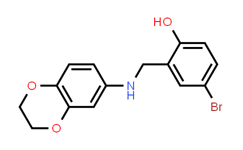 4-溴-2-(((2,3-二氢苯并[b][1,4]二噁英-6-基)氨基)甲基)苯酚