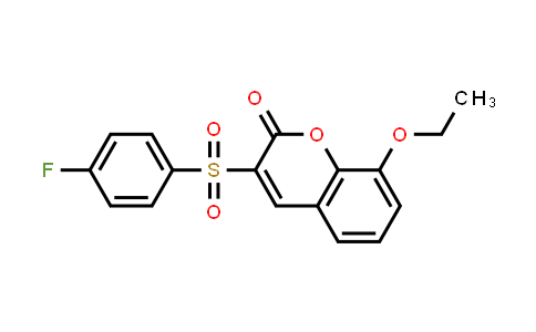 8-乙氧基-3-((4-氟苯基)磺酰基)-2H-色满-2-酮