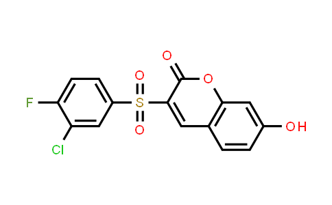 3-((3-氯-4-氟苯基)磺酰基)-7-羥基-2H-色滿-2-酮