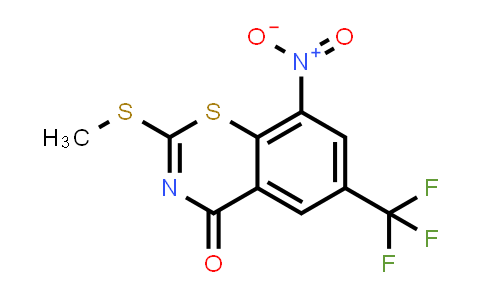 2-(Methylthio)-8-nitro-6-(trifluoromethyl)-4H-benzo[e][1,3]thiazin-4-one